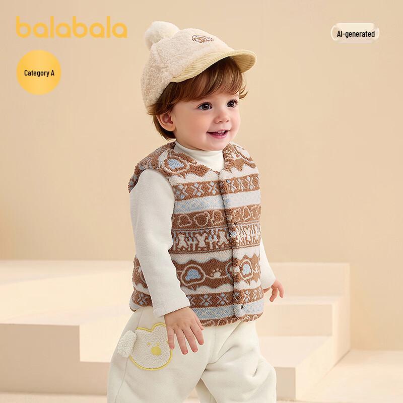 Balabala Winter Lambswool Vest for Kids