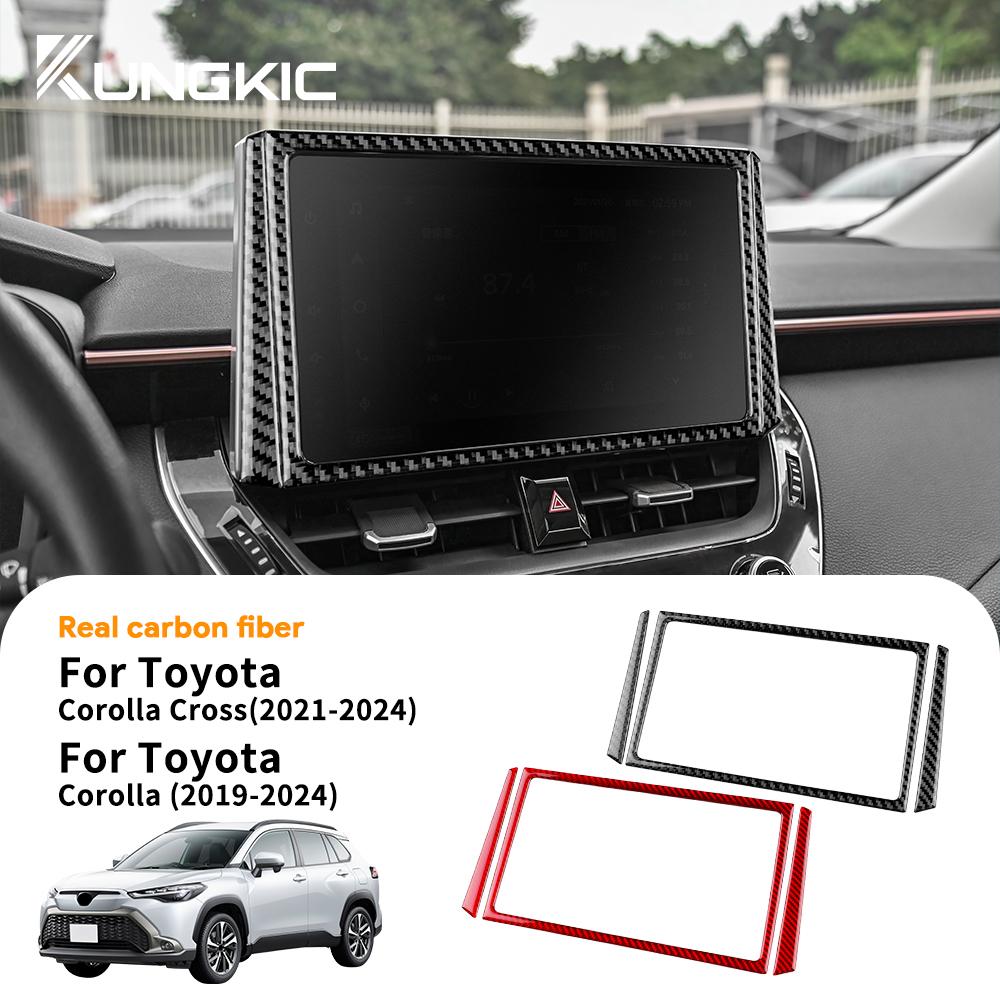 Наклейка на интерьер в стиле карбона для Toyota Corolla 2019 2020-2023 2024 Corolla Cross 2021-2024 LHD RHD Панель интерьера
