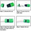 8 pack Garden Hose Connector , fitting for 1/2 inch (15mm) Hosepipe End Quick Connect & Repair