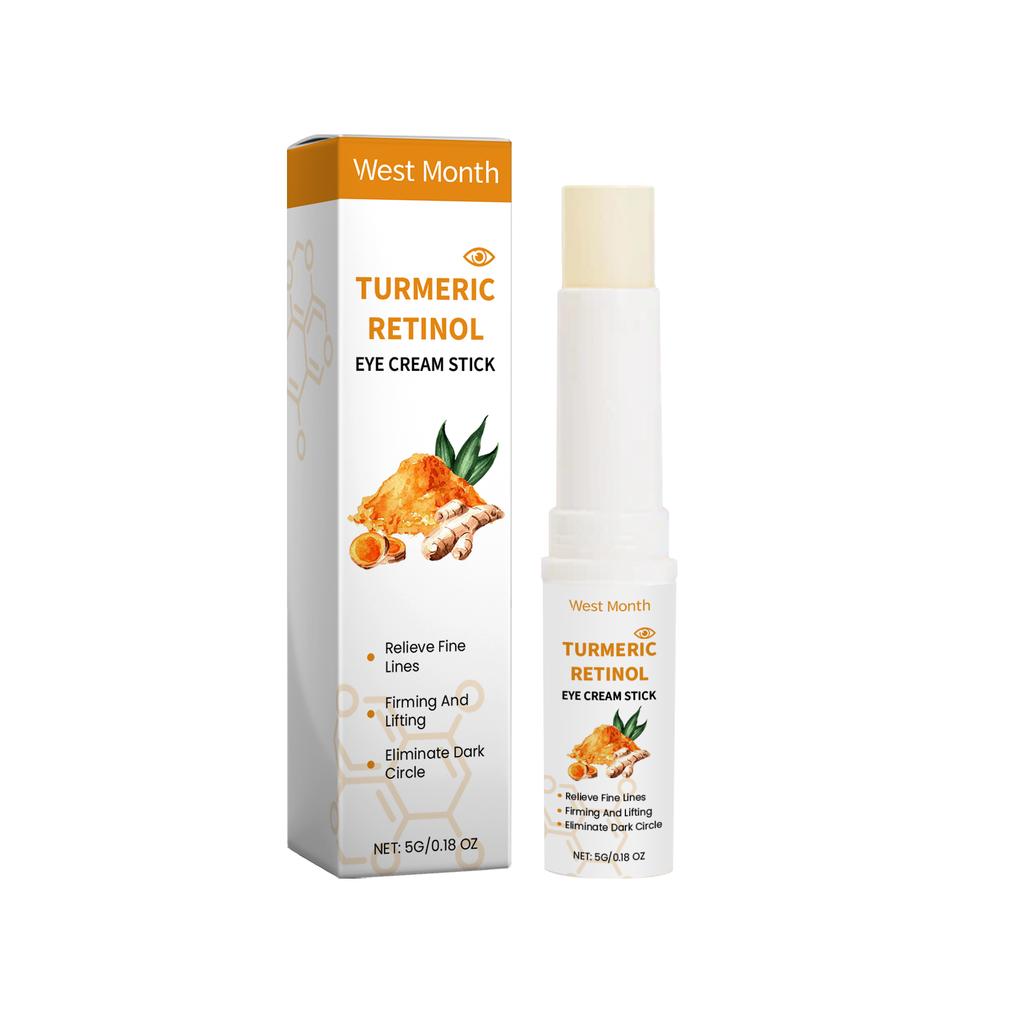 Turmeric Eye Cream Stick Nourishes The Skin, Improves Fine Lines, Relieves Eye Bags and Dark Circles, and Brightens The Eye Skin
