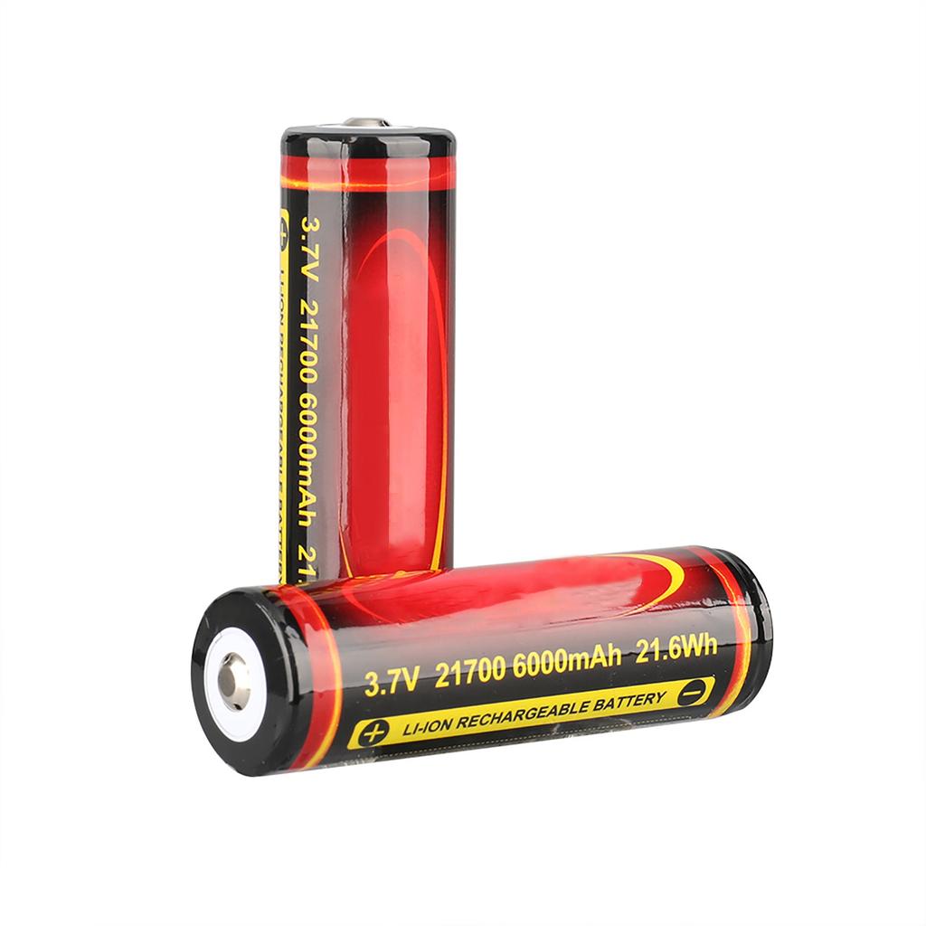 21700 6000mAh Lithium Battery 3.7V Rechargeable Battery High Capacity Protect Suitable for Flashlight Torch Speaker