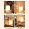 3 Color Touch Night Lamp Usb Charging Night Light Night Ambient Light Bedroom Bedside Lamp Home Decoration Child Night Lamp