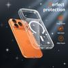 Блестящий противоударный магнитный чехол для iPhone 17 Pro Max Air 16 15 14 Plus 13 12 Для Magsafe Прозрачная жесткая крышка Fundas