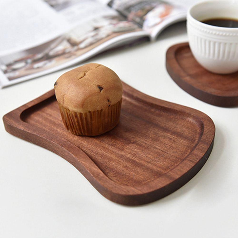 Bread Dessert Wooden Tray Household Dried Fruit Wooden Plate Snack Plate Food Dish Serving Tray