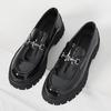2025 обувь больших размеров, подростковая обувь с большой головой, мокасины с одной педалью, маленькие туфли из толстой кожи с увеличенным голенищем, мужская обувь