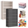 7 Tiers Storage Containers Bin with Clear Flip Door Shoe Storage Cabinet Shoe Storage Shelf Cabinet for Bags Books Clothes