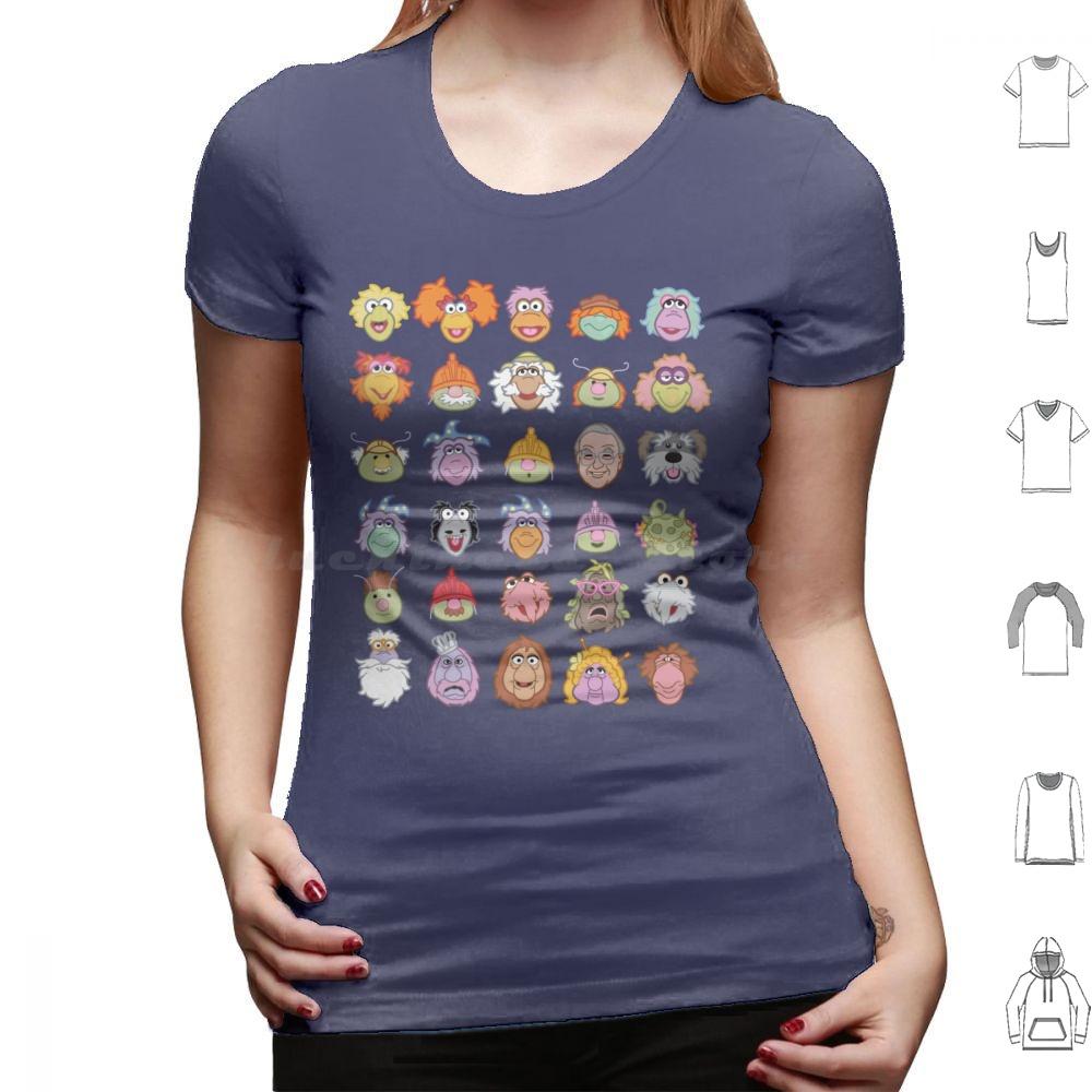 Fraggle Rock T Shirt Cotton Men Women DIY Print Fraggle Boober Wembley Gobo Mockey Dance Your Cares Away Doozer 80s Tv Show