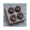 PuffStudio Scale Custom Wheels of Wheel Outer Tire Suitable for Diecast 1/64 ADVAN_TC (Set 1) - Diameter Approx. 7.5mm / Included Approx. 8.55mm -