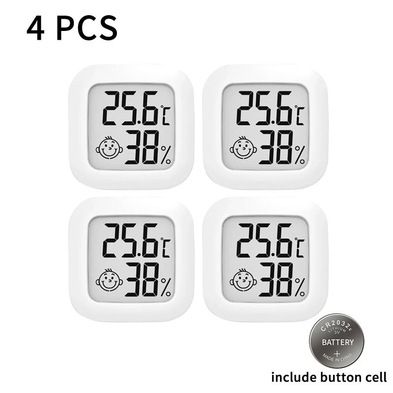 Мини ЖК-цифровой термометр-гигрометр для измерения температуры и влажности в помещении, датчик, метеостанция для домашней комнаты
