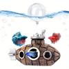 1pc Submarine Aquarium Decoration with Two Float Balls Resinous Fish Tank Accessories