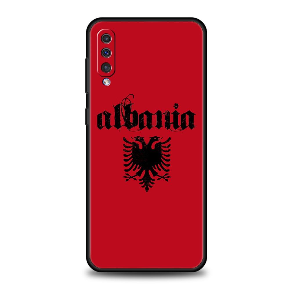 Чехол для телефона с флагом Албании для Samsung A52 A14 A50 A70 A10 A30 A40 A20S A20E A02S A12 A22 A34 A42 A32 5G A54 A04s