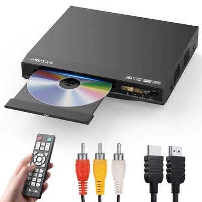 [Модель 2025 года] DVD-плеер ASUTAS, поддержка 1080P, только воспроизведение DVD/CD, без региональных ограничений, совместимость с CPRM, воспроизводит записанные программы и наземные цифровые трансляции