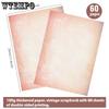 WTEMPO Винтажная чистая бумага для письма/рисования, плотная двухсторонняя канцелярская бумага, ретро печатная бумага, бумага для фирменных бланков для приглашений, оригами и других поделок