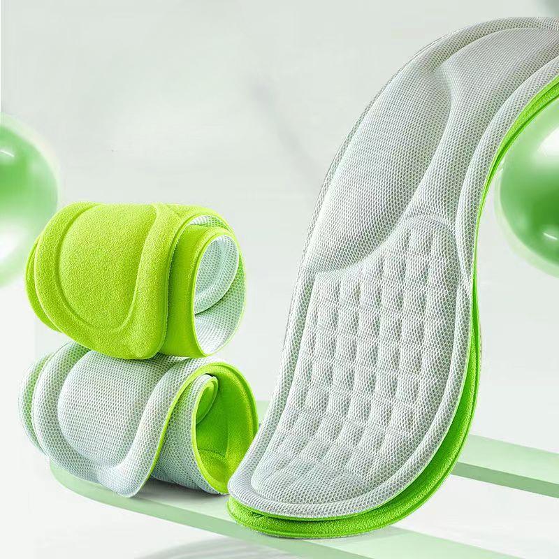 Впитывающие пот массажные спортивные стельки, мягкие стельки из пены с эффектом памяти для обуви, мужские и женские ортопедические подошвы для обуви для бега