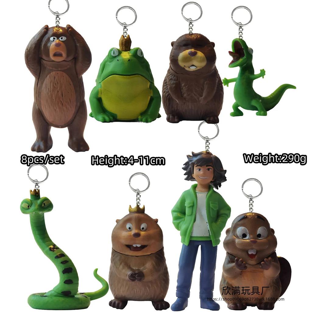 2026 New Hoppers Tom Lizard Figure Toy Anime Peripherals Mabel Action Figures King George Figurine Model Set Birthday Gift