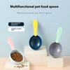 Pet Feeding Shovel Cat Food Scoop With Sealing Clip Multifunctional Plastic Pet Food Dedicated Measuring Pet Feeding Spoon