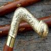 Shiny Brass Handmade Walking Stick – 93.98 Cm