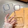Luxury Prismatic Bumper Metal Camera Circle Phone Case For Iphone 14 13 12 11 Pro Max Full Clear Transparent Hard Pc +Tpu Cover