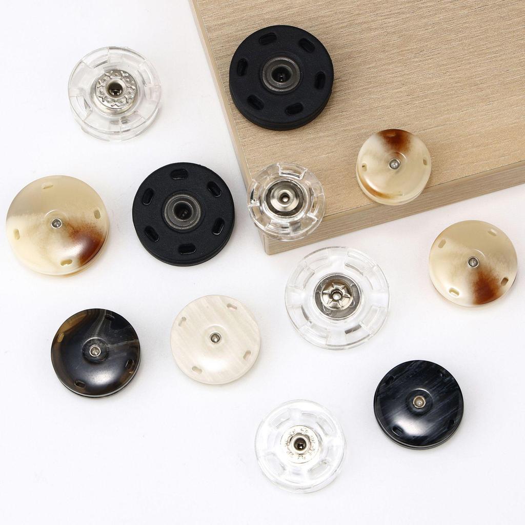Transparent Plastic Snap Fastener: Mother-Child Invisible Button for Sweater, Coat, Windbreaker Anti-Exposure