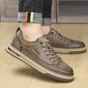 Высококачественная мужская повседневная обувь Дышащие мужские кроссовки На шнуровке Мужские кожаные лоферы Удобная мужская обувь для скейтборда Мужская обувь