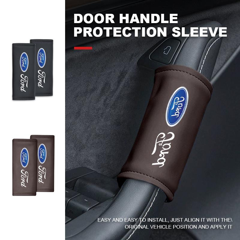 Car Inner Door Armrest Pull Handle Non-slip Protective Cover For Ford Fiesta Ranger Mondeo Escape Ecosport Fusion Explorer