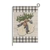 Christmas Garden Flag Linen Printed Outdoor Patio Decoration Small Double-sided Flag
