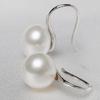 Twinkle Trinket Women Imitation Pearls Ball Hook Earrings Eardrops Bridal Wedding Party Jewelry