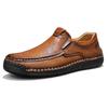 New Leather Shoes Luxury Outdoor Loafers Men's Slip on Flats Comfortable Casual Shoes Soft-Soled Male Walking Footwear