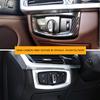 Car Carbon Texture Interior Headlight Switch Frame Cover Sticker Trim For BMW X5 X6 F15 F16 2014 2015 2016 2017