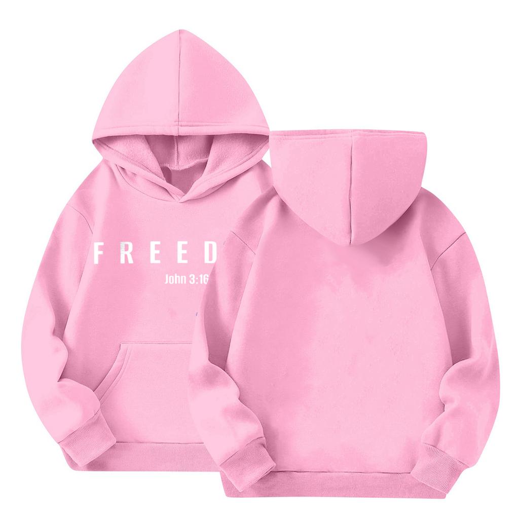 Cute Hoodies For Teen Children Trendy Preppy Hooded Sweatshirts Oversized Long Sleeve Shirts Clothes For Children