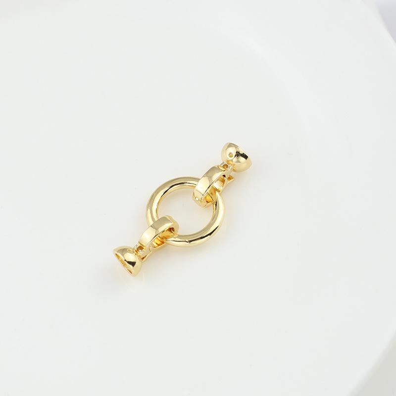 Ожерелье и браслет с двойной пряжкой в форме овального персикового сердца, сохраняющее цвет