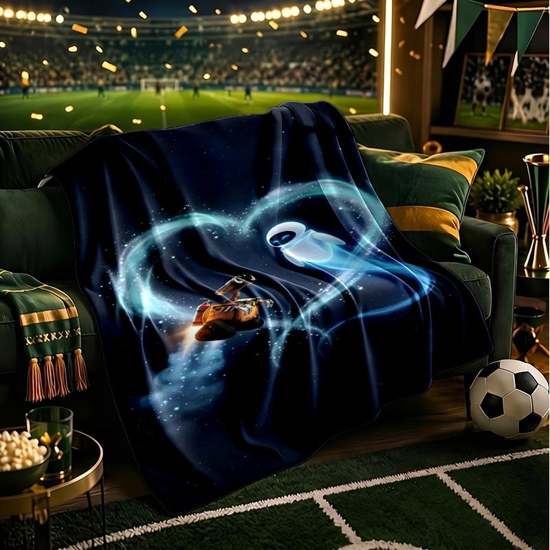 Heart In Space Adventure Throws Blanket Flannel Blankets Plush for Couch Bed Gifts for Men Women Travel picnic blanket Christmas fan gifts