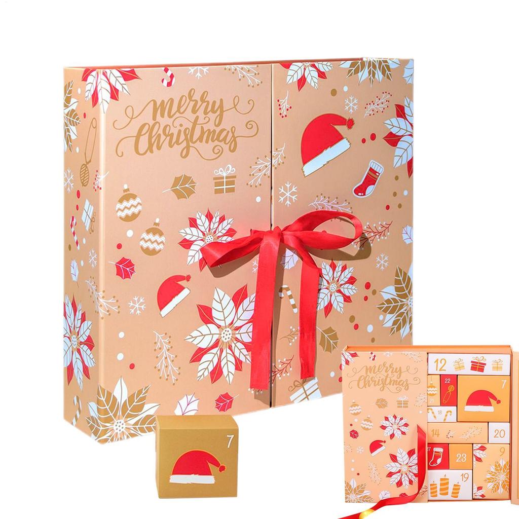 24-Day Christmas Countdown Calendar Box 2025 Empty Calendars Advent Box To Fill Holiday Case For Festival Birthday Kids Adults