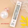 6 Pcs Curve Wedding Birthday Candle Party Cake Decoration Pencil Golden Paraffin Supplies DIY Bake Boy Girl Home Tools