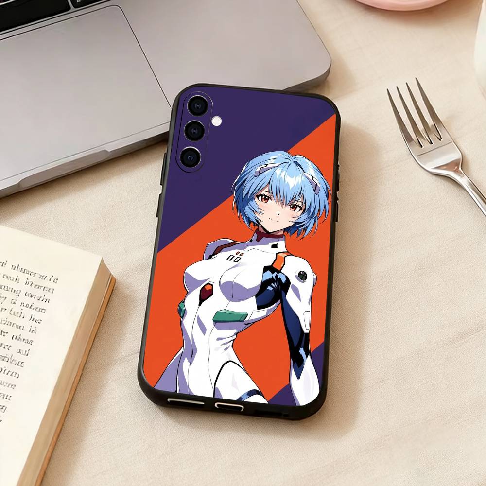 Неоновый G-Genesis E-Evangelion Чехол для телефона Samsung Galaxy A73,A72,A71,A70,A53,A52,A51,Другие Мягкий Черный Чехол