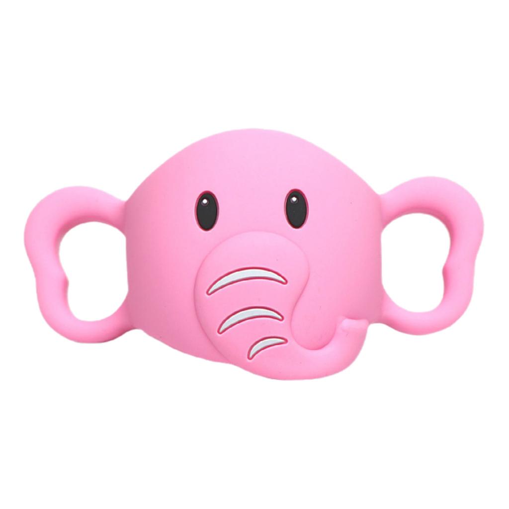 Elephant Pattern Baby Bottle Handle Transitional Sippy Cup Handle Grip for Baby Bottle Universal Removable Grip Portabl