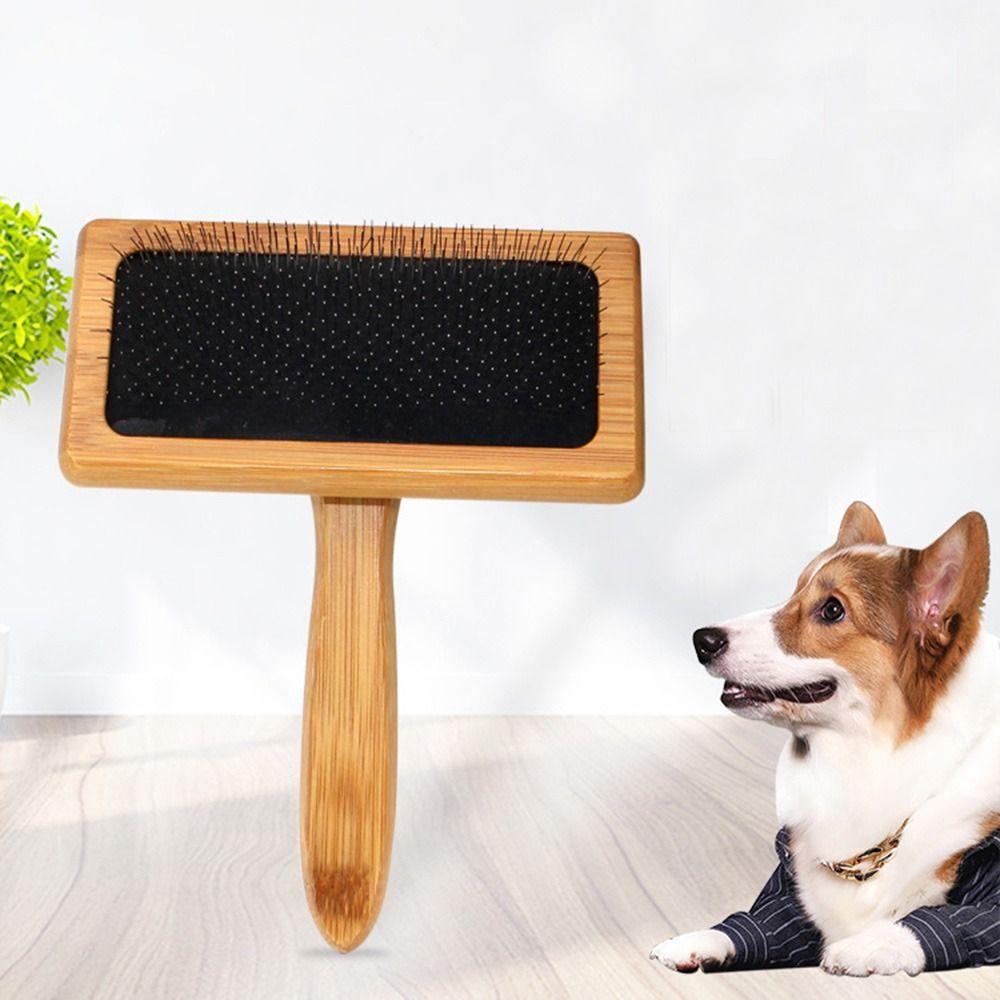 BrushPet Grooming Deshedding Hair Remover Stainless Steel Cleaning Brush Carpet Tassel Brush Pet Supplies Dog Hair Comb