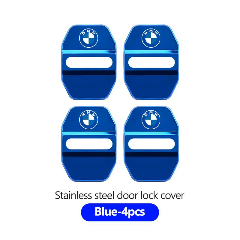 QWSL3 Stainless Car Door Lock Buckle Trim Cover Protector Rust Accessories For BMW M 1 3 4 5 6 7 Series X1 X3 X4 X5 G20 G38 F48 E36