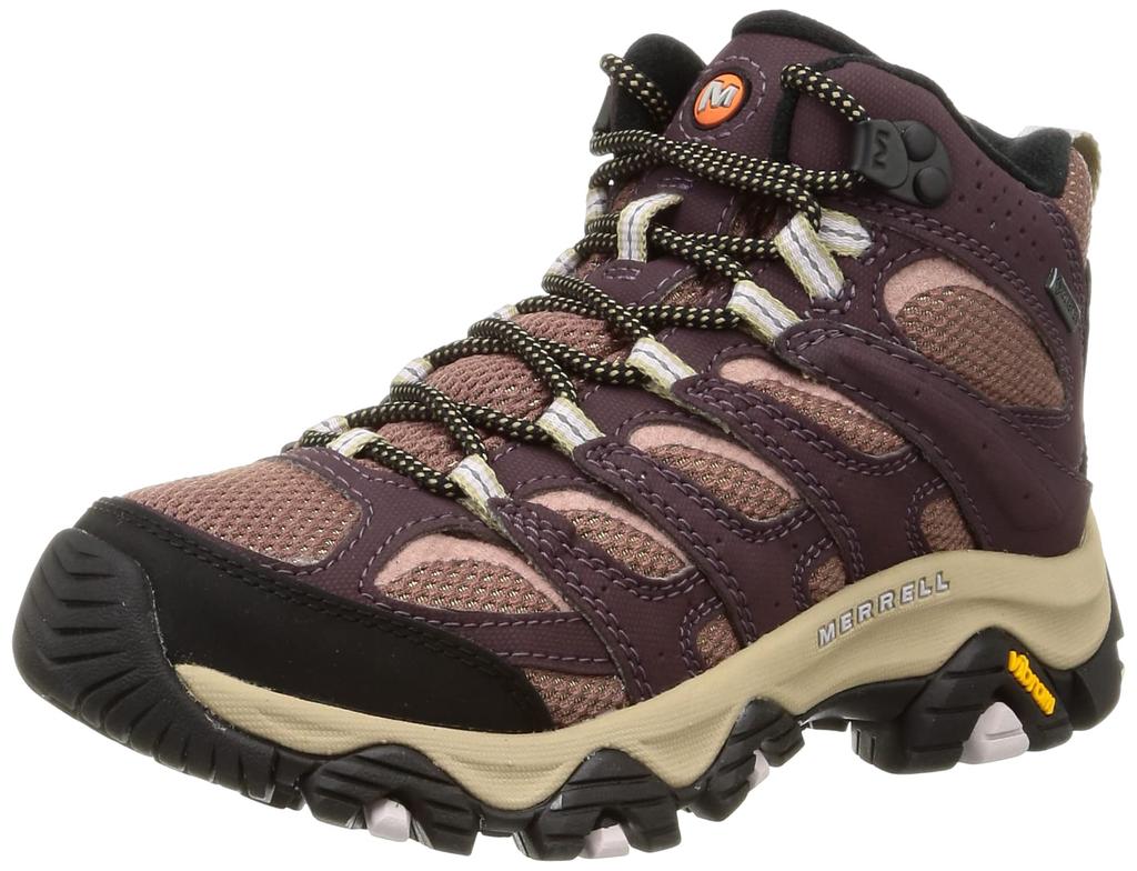 Hiking Shoes Moab 3 Synthetic Mid Cm 2E [Merrell] Gore-Tex Women's Burgundy/Burlwood 23.5