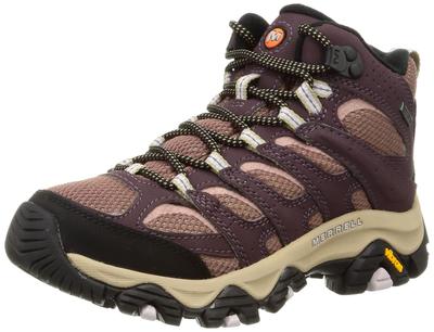Кроссовки для походов Moab 3 Synthetic Mid cm 2E Gore-Tex женские бордовые/бурлвуд 23.5