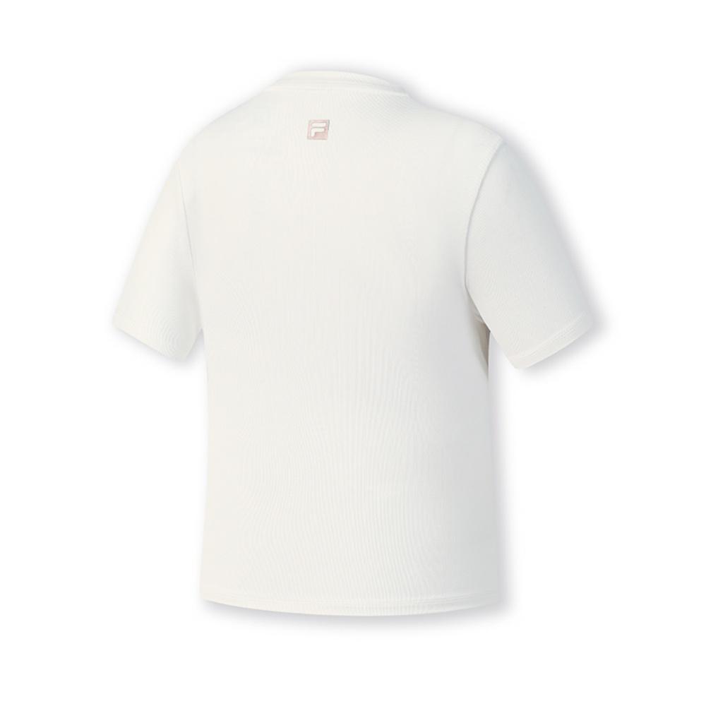 New FILA Fitness T Shirts Women's Heron White WT A11W531109F-WT
