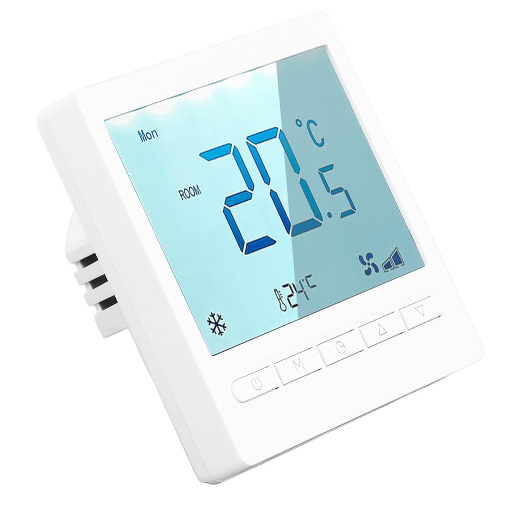 Программируемый термостат с высокой точностью, большой ЖК-дисплей, термостат для гостиной, спальни, столовой