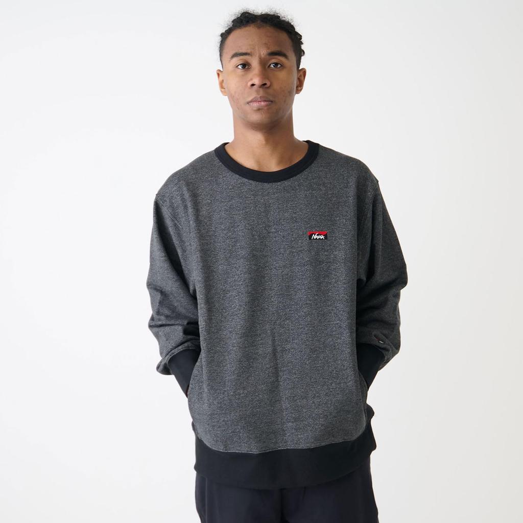 NANGA Eco Hybrid Mini Box Logo Embroidered Sweatshirt NW24411F013 LGRY XL Men's
