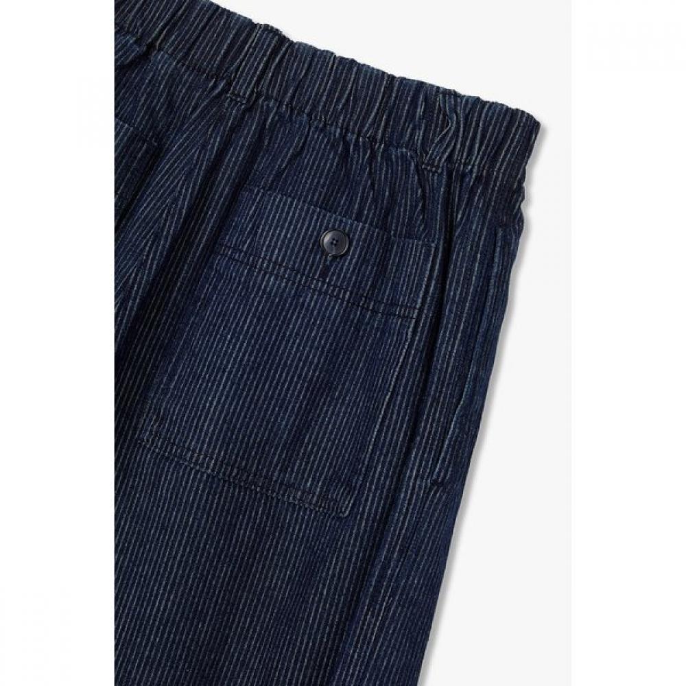 Studio Tomboy Women Stripe Tuck Denim Pants 9176362973ar