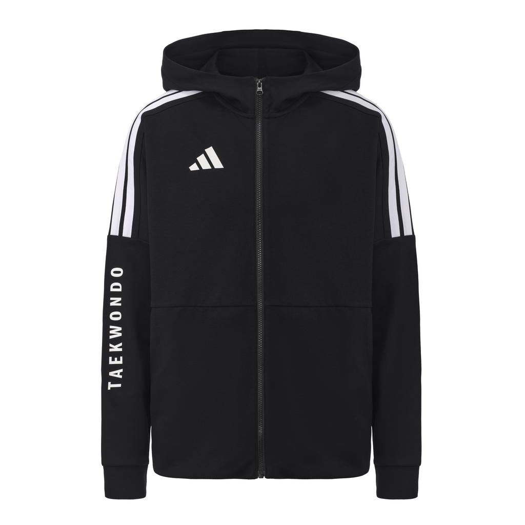 adidas Серия Тхэквондо Куртка повседневная универсальная в стиле ретро с классическими полосками Спортивная куртка с капюшоном Куртки унисекс CLTR02JTK-BW