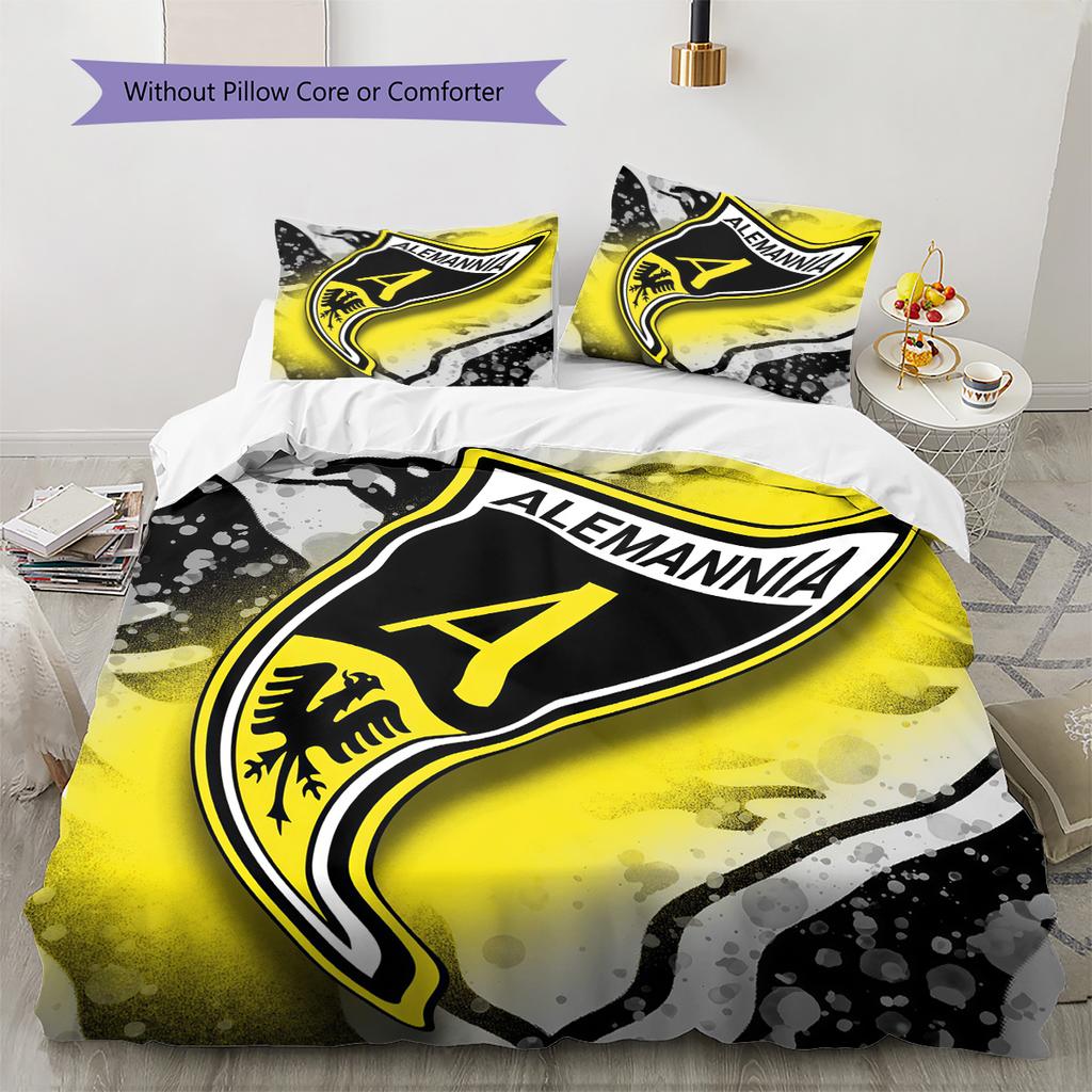 Alemannia Pattern Bedding Quilt Set Home Decoration Gift (1 * duvet cover + 2 * pillowcase without core)