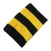 School Striped Scarf Yellow and Black Color Striped Print Soft Scarf for Boys Girls Winter