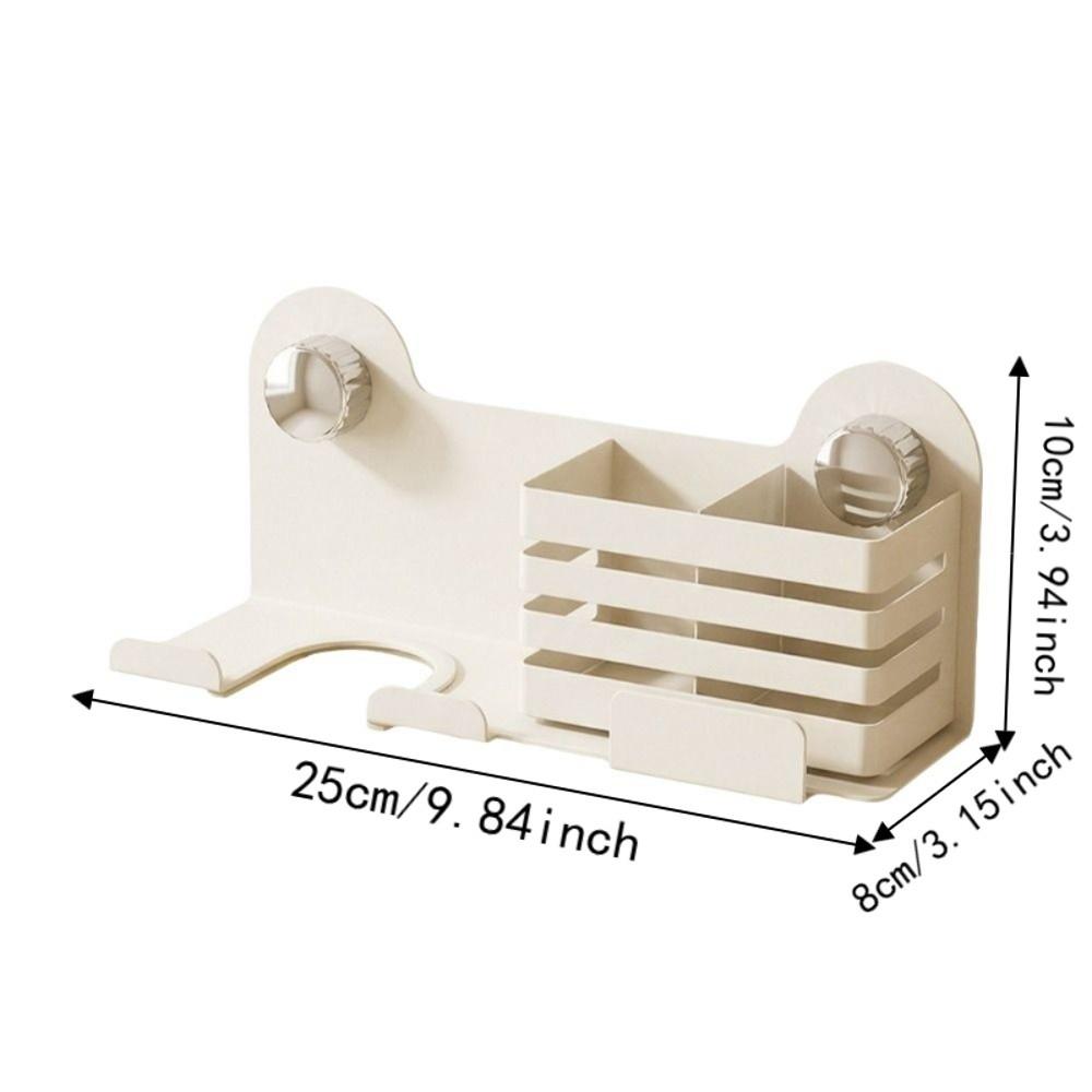 Space Saving Suction Cup Hair Dryer Holder No-Drill Hair Straightener Holder Salon Use
