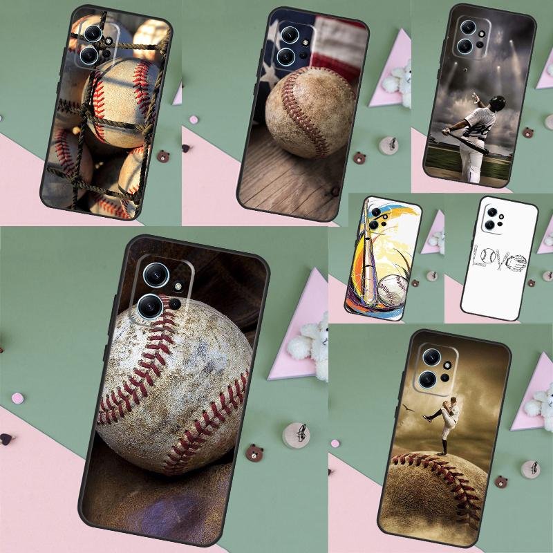 Love Baseball Sport Case For Xiaomi Redmi Note 13 14 Pro 12 11 10 15 Pro Plus Redmi 15 C 13 10C 12C 13C 14C Cover