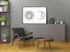 Picture poster In a frame 43x33 cm Sun Moon P891